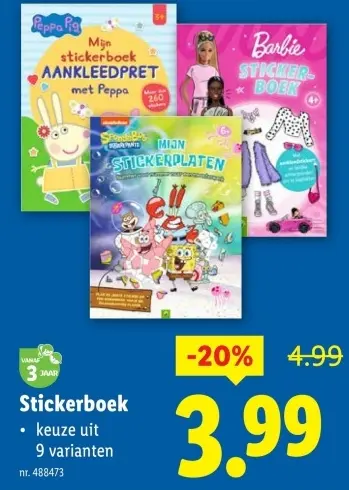 Aanbieding: Stickerboek