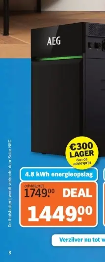 Aanbieding: energieopslag