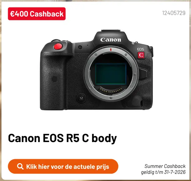 Promotie: EOS R5 C body