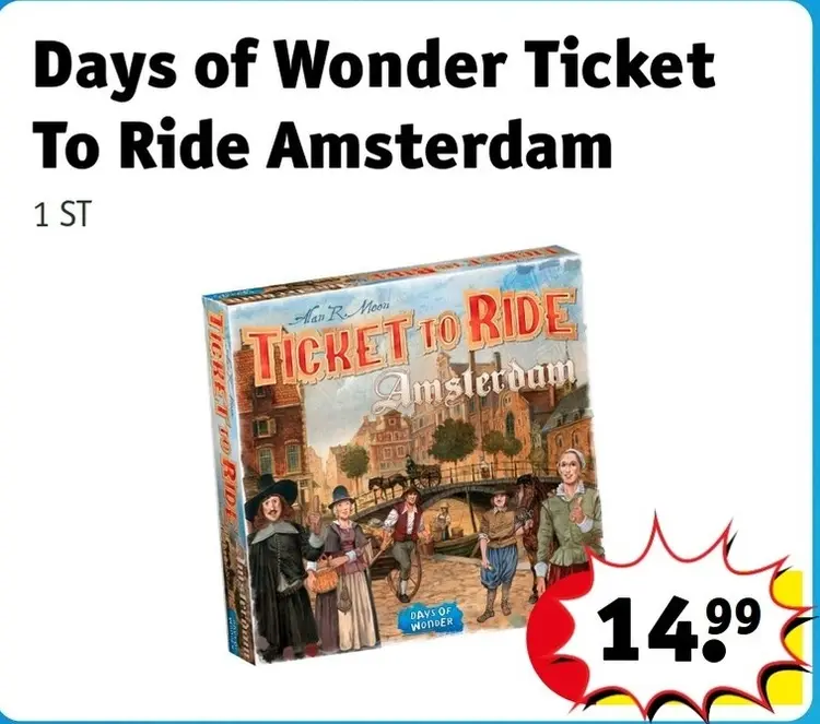 Aanbieding: Days of Wonder Ticket To Ride Amsterdam