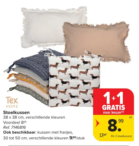 Promotie: Stoelkussen