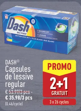 Offre: DASH® Capsules de lessive regular
