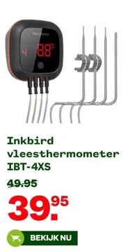 Aanbieding: Inkbird vleesthermometer IBT-4XS