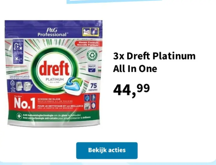 Aanbieding: Dreft Platinum All In One