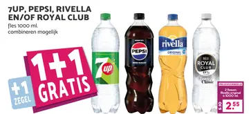 Aanbieding: Pepsi, RIVELLA, ROYAL CLUB
