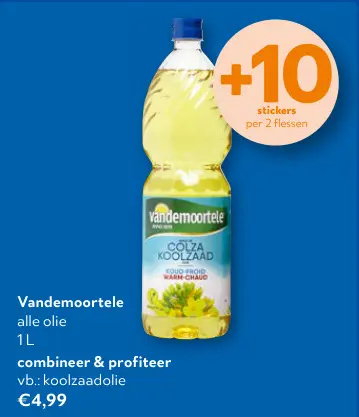 Promotie: Vandemoortele alle olie