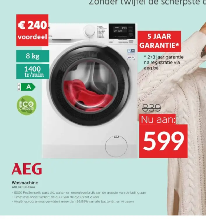Promotie: Wasmachine