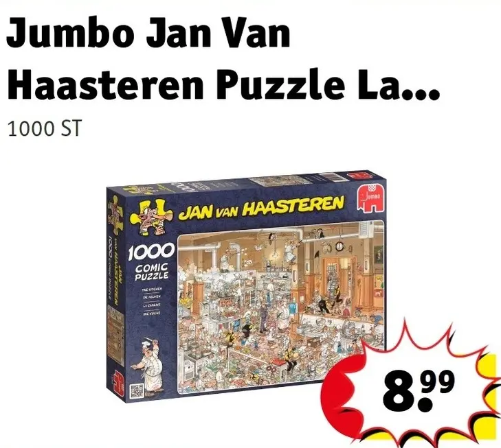 Offre: Jumbo Jan Van Haasteren Puzzle De Keuken