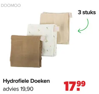 Promotie: Hydrofiele Doeken