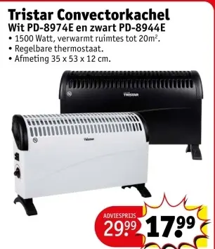 Aanbieding: Tristar Convectorkachel