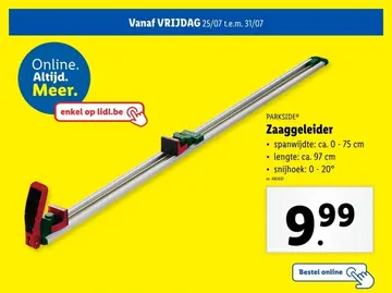 Aanbieding: Zaaggeleider