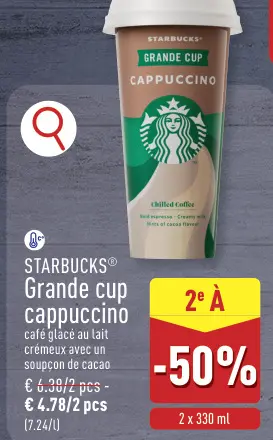 Offre: Grande cup cappuccino