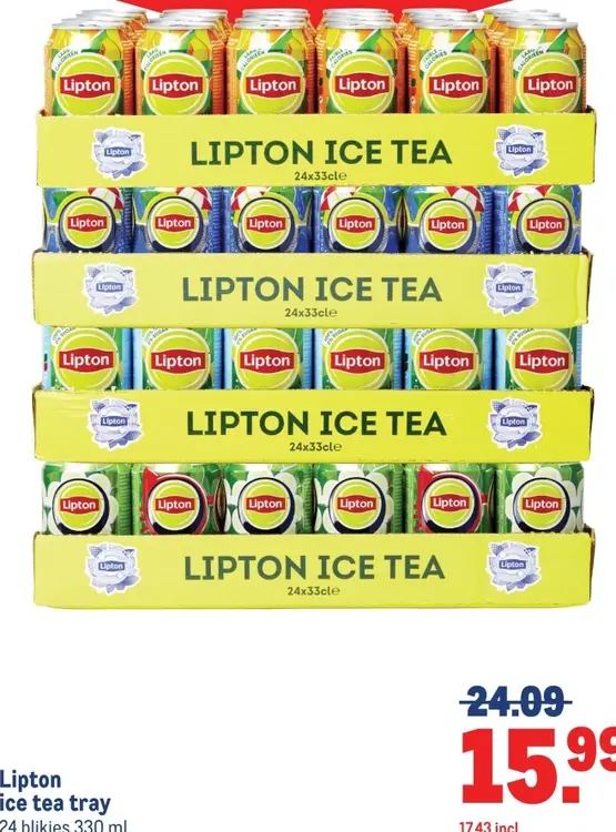 Aanbieding: Lipton ice tea tray