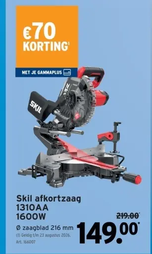 Promotie: Skil afkortzaag 1310AA