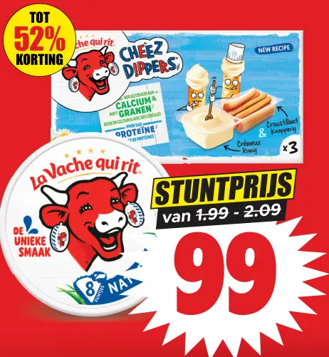 Aanbieding: Cheez Dippers of smeerkaaspuntjes