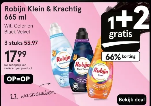 Aanbieding: Robijn Klein & Krachtig