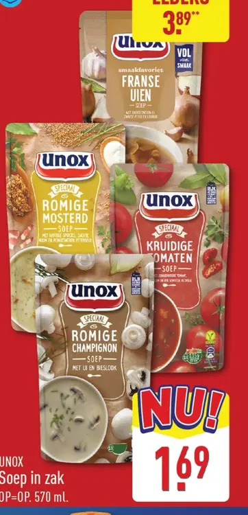 Aanbieding: Unox Soep in zak