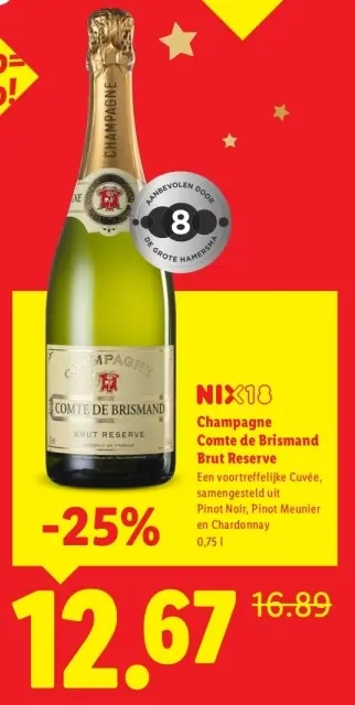 Aanbieding: Champagne Comte de Brismand Brut Reserve