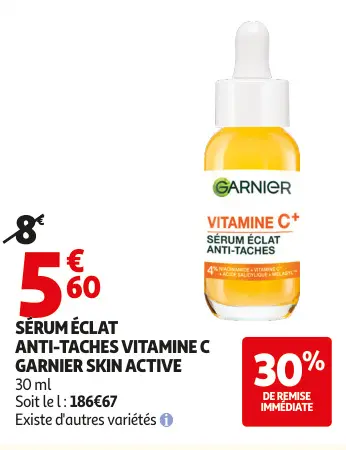 Offre: Sérum éclat anti-taches vitamine c