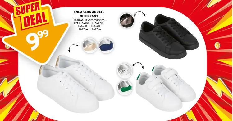 Offre: Sneakers adulte ou enfant