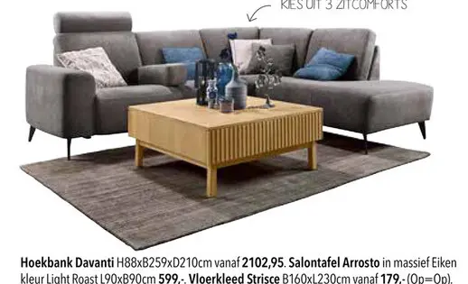 Aanbieding: Hoekbank Davanti