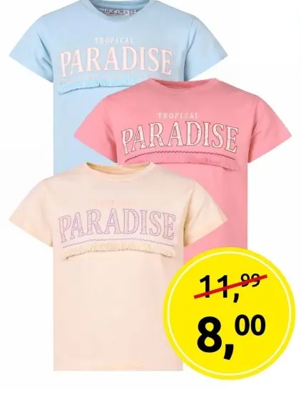 Aanbieding: T-shirt Tropical Paradise