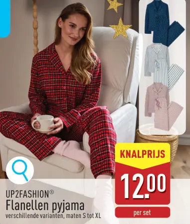 Promotie: Flanellen pyjama