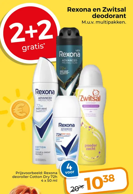 Aanbieding: Rexona en Zwitsal deodorant