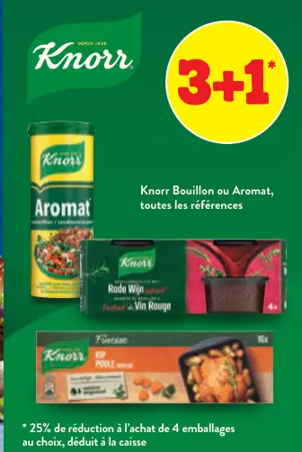 Offre: Knorr Bouillon ou Aromat