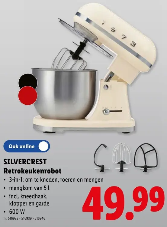 Promotie: SILVERCREST Retrokeukenrobot