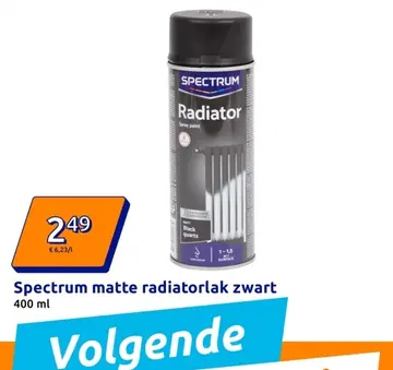 Aanbieding: Spectrum matte radiatorlak zwart