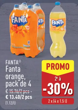 Offre: FANTA Fanta orange, pack de 4