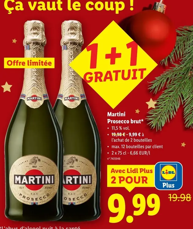 Offre: Martini Prosecco brut