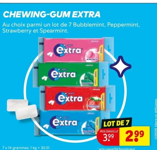 Offre: Chewing-gum Extra