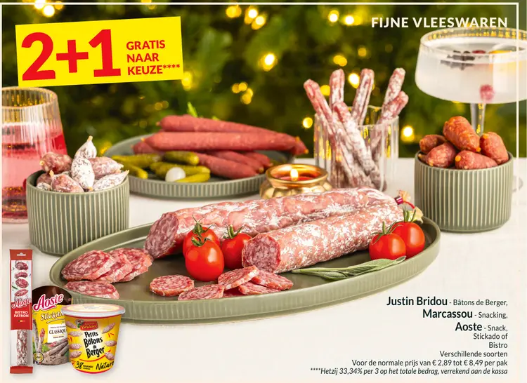 Promotie: Diverse vleeswaren