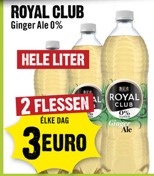 Aanbieding: Royal Club Ginger Ale 0% 100 cl