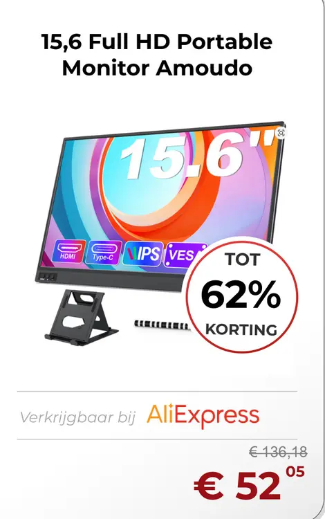 Aanbieding: 15,6 Full HD Portable Monitor