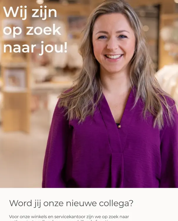 Aanbieding: Wij zijn op zoek naar jou!