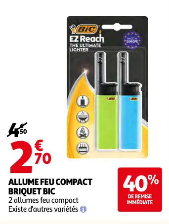 Promotie: Allume feu compact briquet