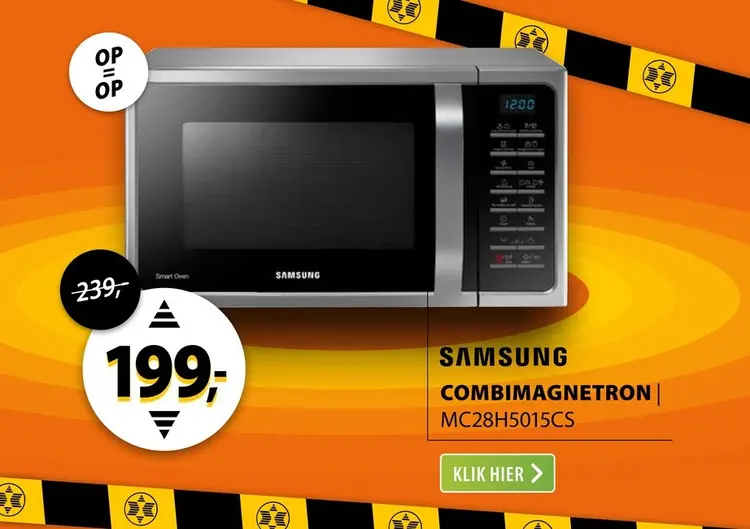 Aanbieding: Samsung MC28H5015CS Zilver