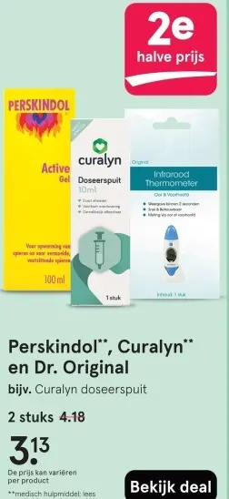 Aanbieding: Perskindol, Curalyn en Dr. Original