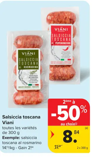 Offre: Salsiccia toscana