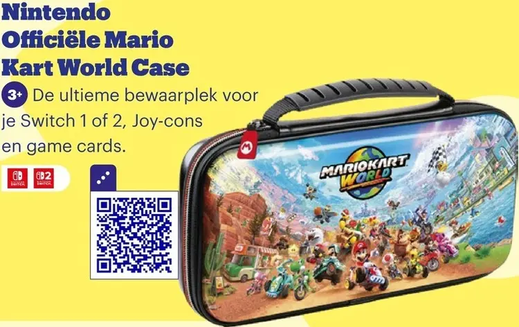 Aanbieding: Officiële Mario Kart World Case