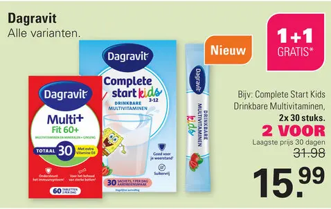 Aanbieding: Complete Start Kids Drinkbare Multivitaminen