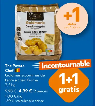 Offre: The Potato Chef Goldmarie pommes de terre à chair ferme