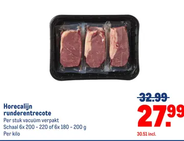 Aanbieding: Horecalijn runderentrecote