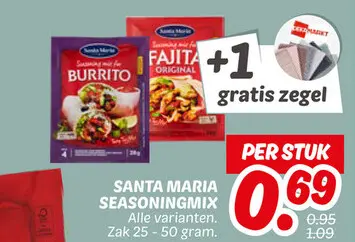 Aanbieding: Santa maria seasoningmix