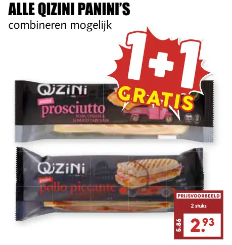 Aanbieding: Qizini Panini's