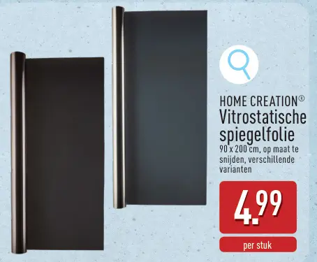 Promotie: Vitrostatische spiegelfolie