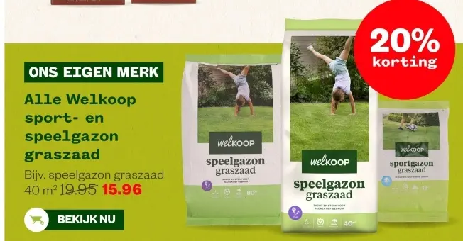 Aanbieding: sport- en speelgazon graszaad